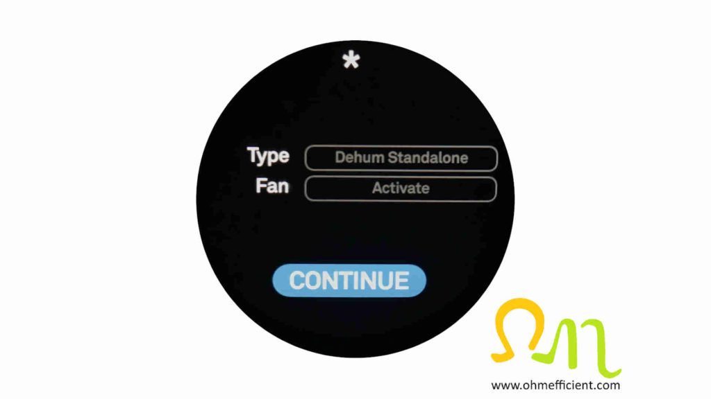 Nest dehumidifier settings