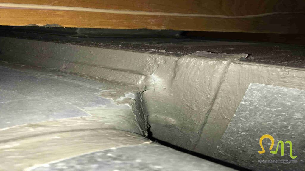 Supply duct sealing of takeoff connection