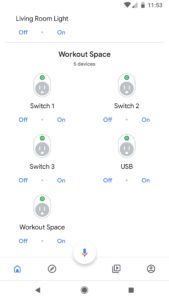 Google Home Workout Space