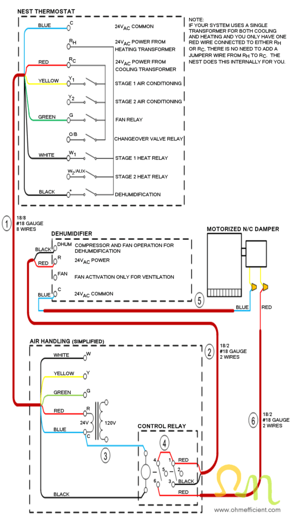 Dehumidifier Wiring Diagram with Damper